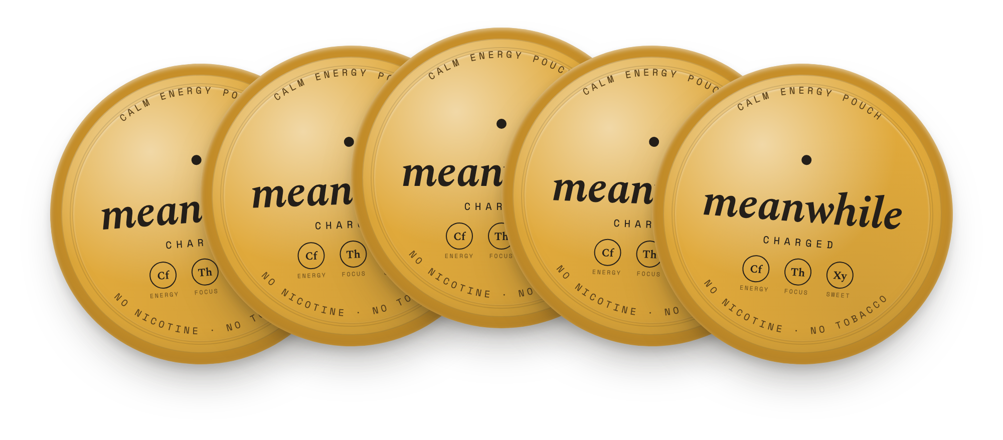 meanwhile · Charged — 5-tin monthly supply