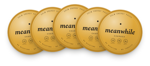 meanwhile · Charged — 5-tin monthly supply