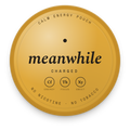 meanwhile · Charged — calm energy mineral pouch tin lid