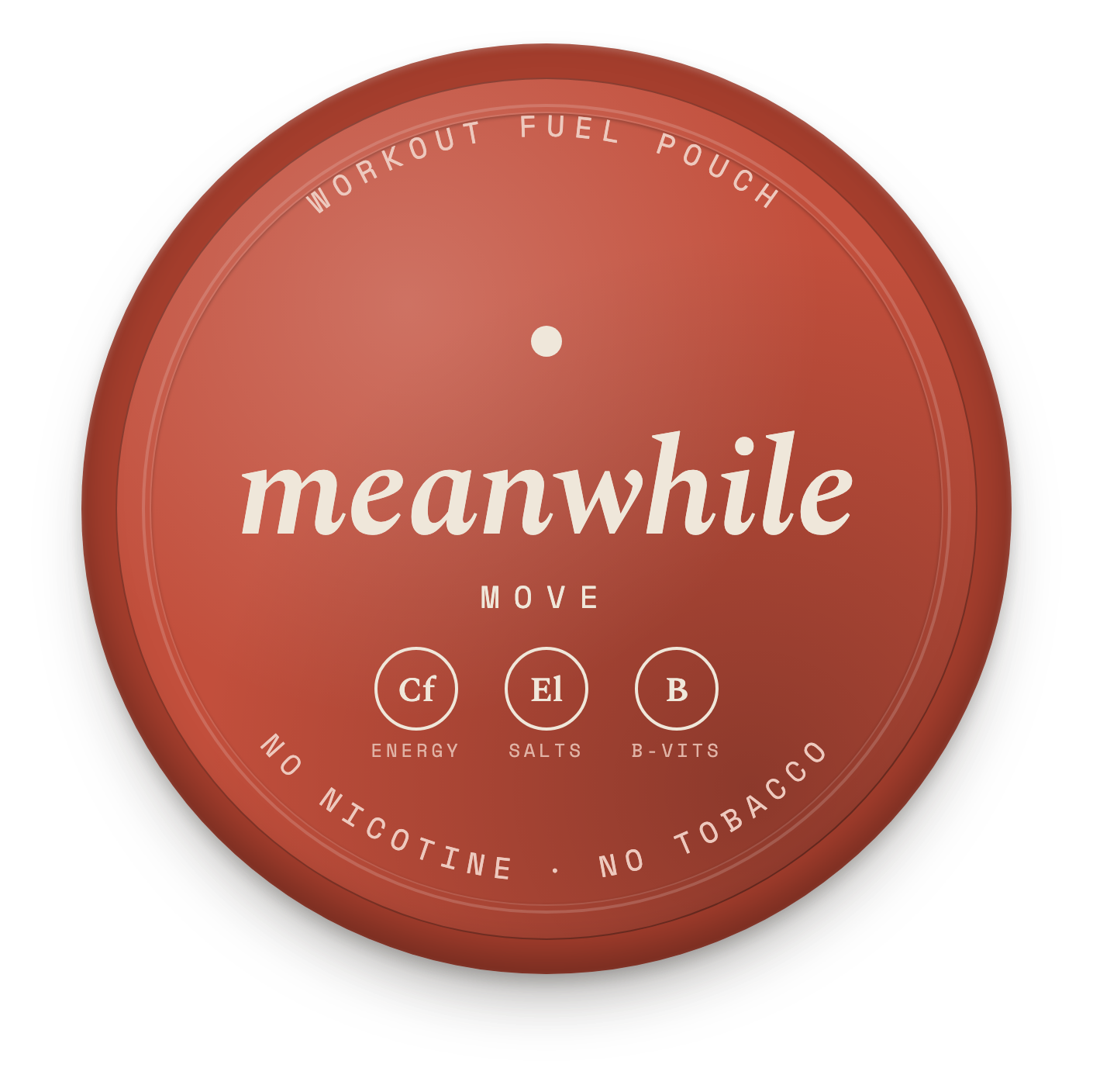 meanwhile · Move — workout fuel mineral pouch tin lid