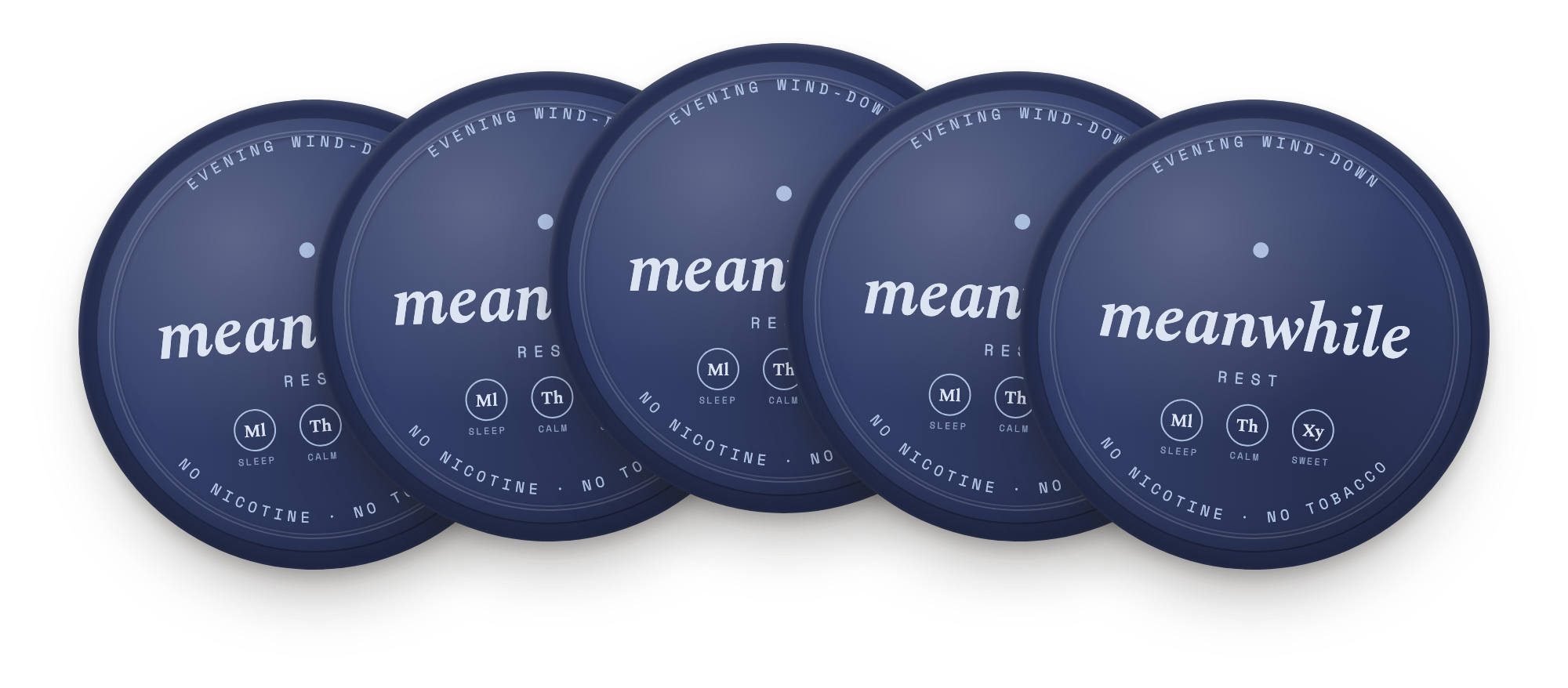 meanwhile · Rest — 5-tin monthly supply